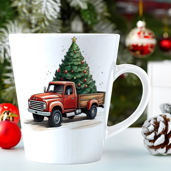 ŚWIĄTECZNY KUBEK LATTE 330ml PREZENT ŚWIĘTA ZIMOWY RENIFER JELEŃ MIKOŁAJ