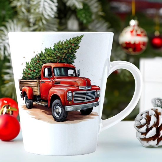 ŚWIĄTECZNY KUBEK LATTE 330ml PREZENT ŚWIĘTA ZIMOWY RENIFER JELEŃ MIKOŁAJ