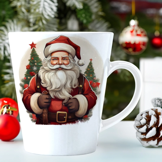 ŚWIĄTECZNY KUBEK LATTE 330ml PREZENT ŚWIĘTA ZIMOWY RENIFER JELEŃ MIKOŁAJ