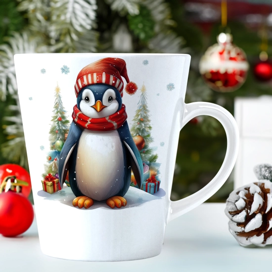 ŚWIĄTECZNY KUBEK LATTE 330ml PREZENT ŚWIĘTA ZIMOWY RENIFER JELEŃ MIKOŁAJ