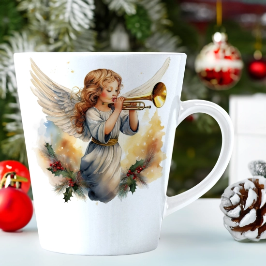 ŚWIĄTECZNY KUBEK LATTE 330ml PREZENT ŚWIĘTA ZIMOWY RENIFER JELEŃ MIKOŁAJ