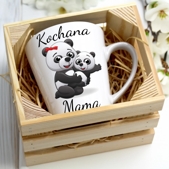 KUBEK LATTE 330ml W SKRZYNCE DLA MAMY PREZENT DZIEŃ MATKI MAMA MAMUSIA