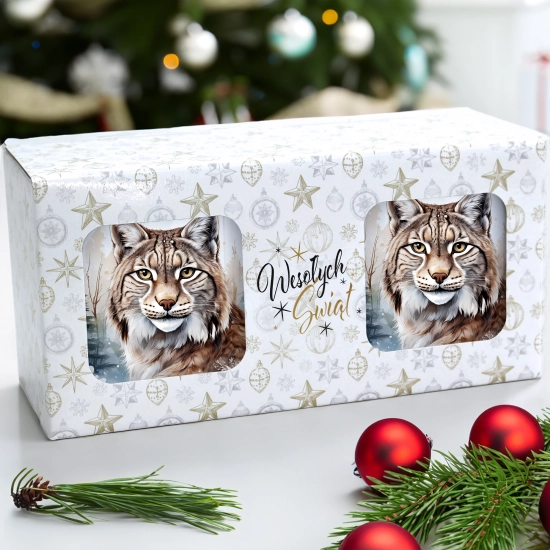 ŚWIĄTECZNY KOMPLET KUBKÓW 330ml NA PREZENT MIKOŁAJ ZESTAW ŚWIĘTA MIKOŁAJ