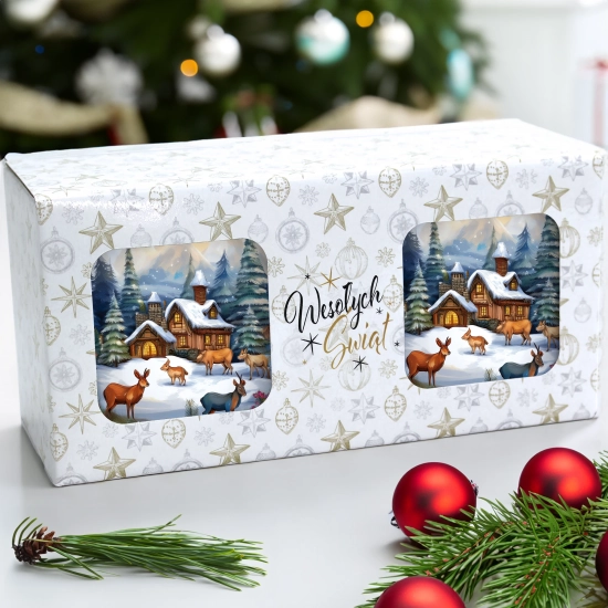 ŚWIĄTECZNY KOMPLET KUBKÓW 330ml NA PREZENT MIKOŁAJ ZESTAW ŚWIĘTA MIKOŁAJ