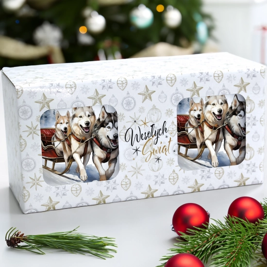 ŚWIĄTECZNY KOMPLET KUBKÓW 330ml NA PREZENT MIKOŁAJ ZESTAW ŚWIĘTA MIKOŁAJ