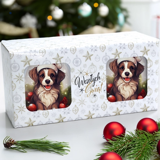 ŚWIĄTECZNY KOMPLET KUBKÓW 330ml NA PREZENT MIKOŁAJ ZESTAW ŚWIĘTA MIKOŁAJ