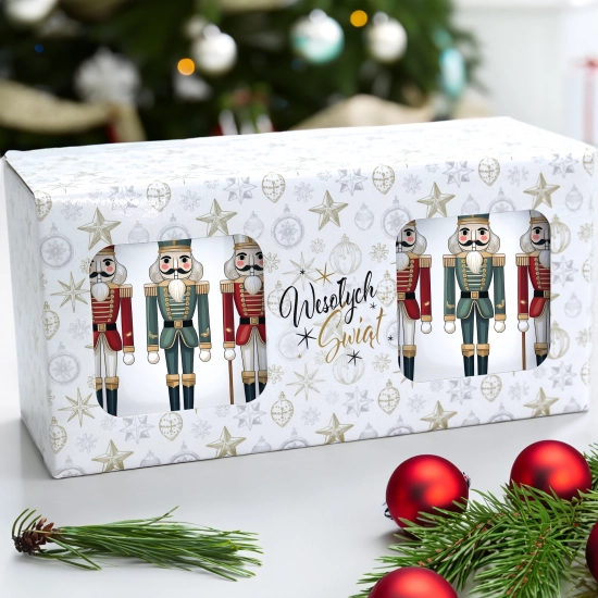 ŚWIĄTECZNY KOMPLET KUBKÓW 330ml NA PREZENT MIKOŁAJ ZESTAW ŚWIĘTA MIKOŁAJ