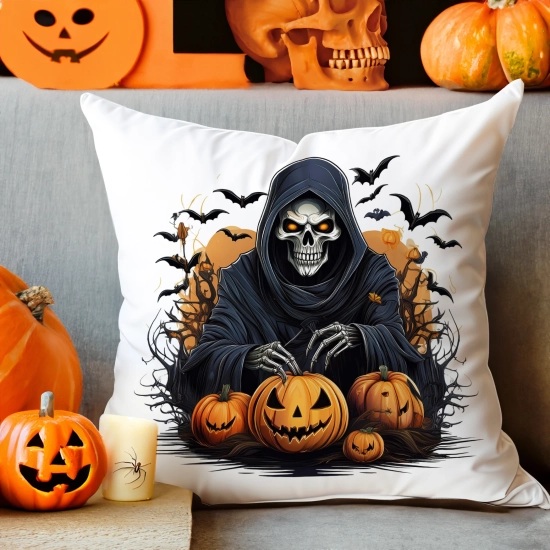 POSZEWKA DEKORACYJNA 40x40 JASIEK OZDOBNA HALLOWEENOWA HALLOWEEN DYNIE KOŚCIOTRUPWAMPIR