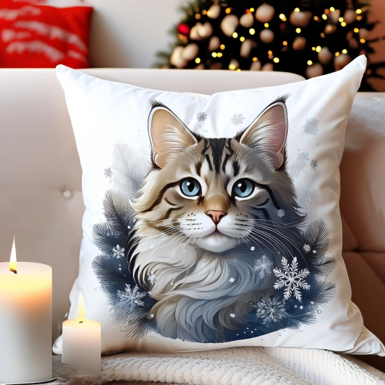 POSZEWKA DEKORACYJNA 40x40 JASIEK OZDOBNA ZIMOWA ŚWIĄTECZNA JELEŃ RENIFER