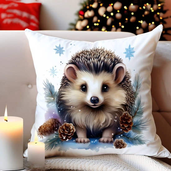 POSZEWKA DEKORACYJNA 40x40 JASIEK OZDOBNA ZIMOWA ŚWIĄTECZNA JELEŃ RENIFER