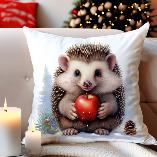 POSZEWKA DEKORACYJNA 40x40 JASIEK OZDOBNA ZIMOWA ŚWIĄTECZNA JELEŃ RENIFER