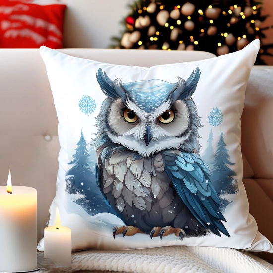 POSZEWKA DEKORACYJNA 40x40 JASIEK OZDOBNA ZIMOWA ŚWIĄTECZNA JELEŃ RENIFER