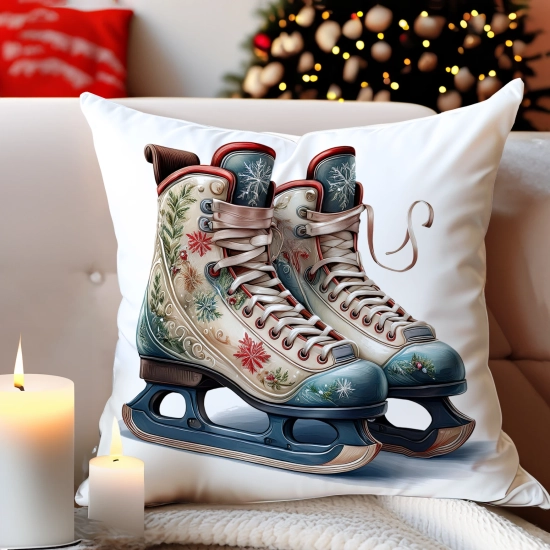 PODUSZKA DEKORACYJNA 40X40 ŚWIĄTECZNA PREZENT ZIMOWA OZDOBNA ŚWIĘTA RENIFER