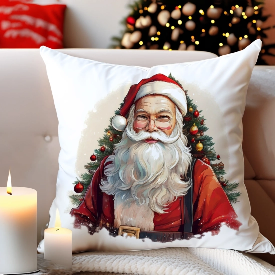 POSZEWKA DEKORACYJNA ŚWIĄTECZNA VELVET 40x40 WELUROWA ZIMOWA JELEŃ RENIFER