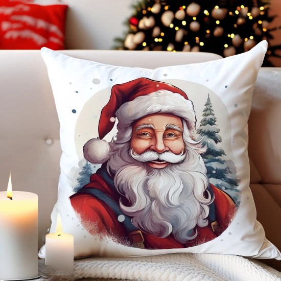 PODUSZKA DEKORACYJNA 40X40 ŚWIĄTECZNA PREZENT ZIMOWA OZDOBNA ŚWIĘTA RENIFER