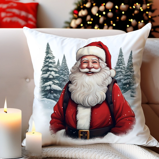 POSZEWKA DEKORACYJNA 40x40 JASIEK OZDOBNA ZIMOWA ŚWIĄTECZNA JELEŃ RENIFER