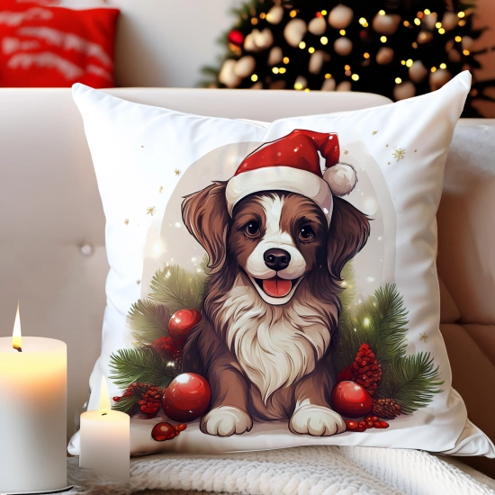 POSZEWKA DEKORACYJNA 40x40 JASIEK OZDOBNA ZIMOWA ŚWIĄTECZNA JELEŃ RENIFER