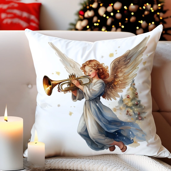 PODUSZKA DEKORACYJNA 40X40 ŚWIĄTECZNA PREZENT ZIMOWA OZDOBNA ŚWIĘTA RENIFER