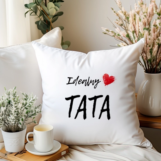 KOMPLET DLA TATY PODUSZKA 40X40CM + KUBEK 330ml NA PREZENT DZIEŃ OJCA TATA