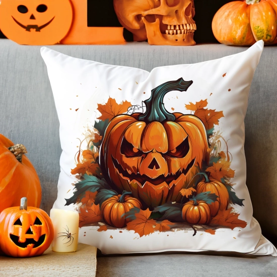 POSZEWKA DEKORACYJNA 40x40 JASIEK OZDOBNA HALLOWEENOWA HALLOWEEN DYNIA