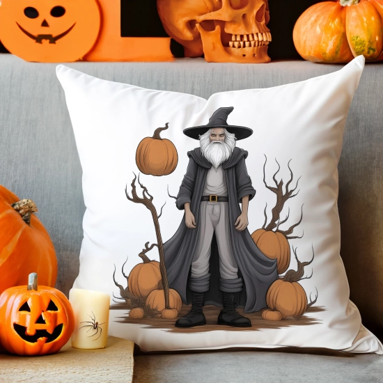 POSZEWKA DEKORACYJNA 40x40 JASIEK OZDOBNA HALLOWEENOWA HALLOWEEN DYNIA CZAROWNIK WIEDŹMIN NIETOPERZE