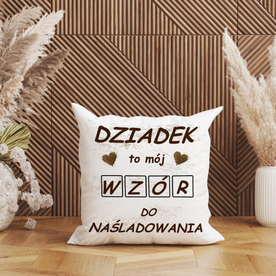 PODUSZKA 40x40 Z NADRUKIEM NA PREZENT DLA DZIADKA