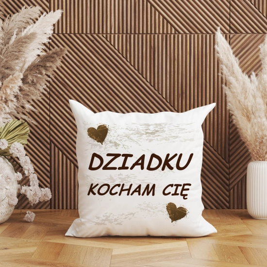 KOMPLET PREZENT DLA DZIADKA PODUSZKA 40x40 KUBEK 330ml DZIADEK ZESTAW