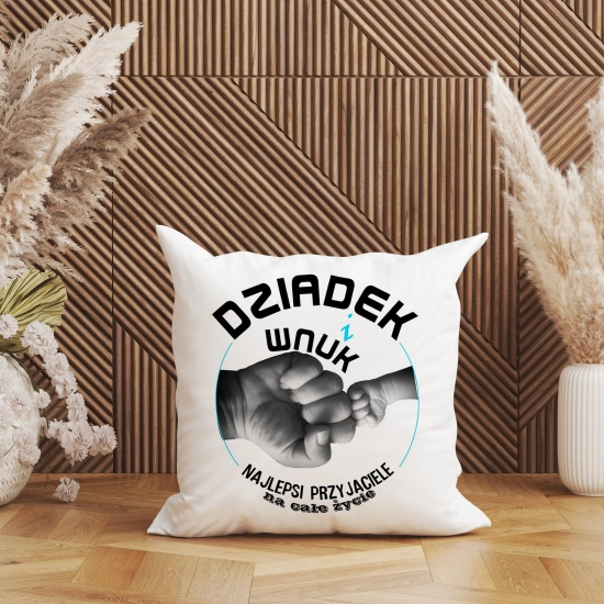 PODUSZKA 40x40 Z NADRUKIEM NA PREZENT DLA DZIADKA