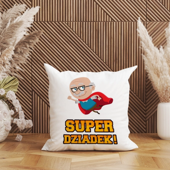 PODUSZKA 40x40 Z NADRUKIEM NA PREZENT DLA DZIADKA