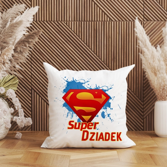 PODUSZKA 40x40 Z NADRUKIEM NA PREZENT DLA DZIADKA