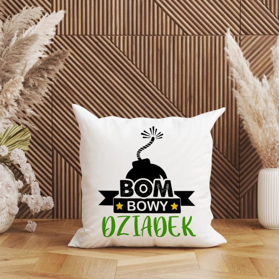 PODUSZKA 40x40 Z NADRUKIEM NA PREZENT DLA DZIADKA