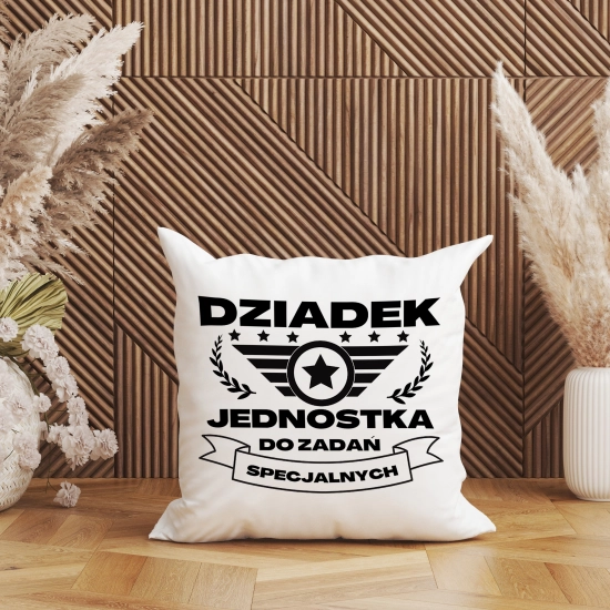 PODUSZKA 40x40 Z NADRUKIEM NA PREZENT DLA DZIADKA