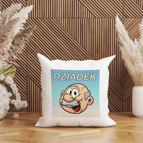 PODUSZKA 40x40 Z NADRUKIEM NA PREZENT DLA DZIADKA