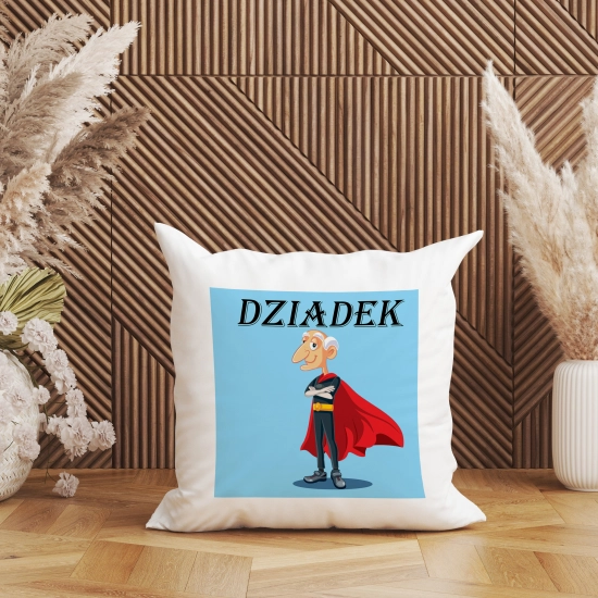 PODUSZKA 40x40 Z NADRUKIEM NA PREZENT DLA DZIADKA
