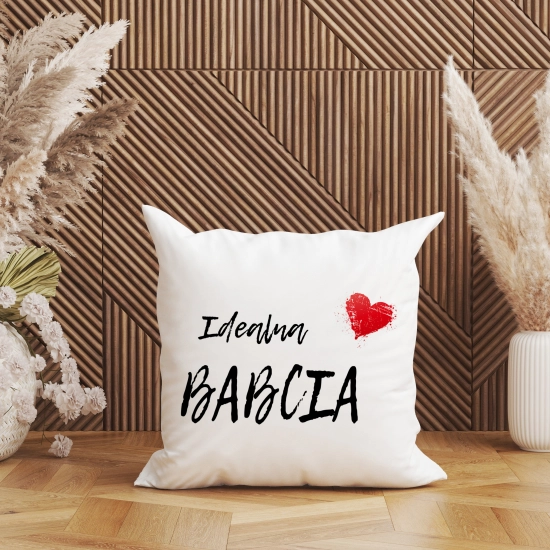 PODUSZKA 40x40 Z NADRUKIEM NA PREZENT DLA BABCI