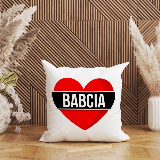PODUSZKA 40x40 Z NADRUKIEM NA PREZENT DLA BABCI