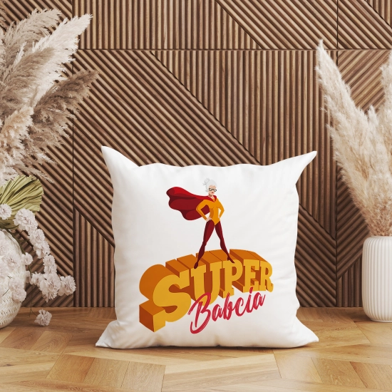 PODUSZKA 40x40 Z NADRUKIEM NA PREZENT DLA BABCI