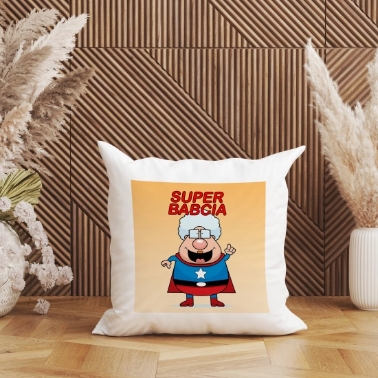 PODUSZKA 40x40 Z NADRUKIEM NA PREZENT DLA BABCI