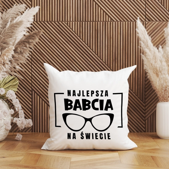 PODUSZKA 40x40 Z NADRUKIEM NA PREZENT DLA BABCI