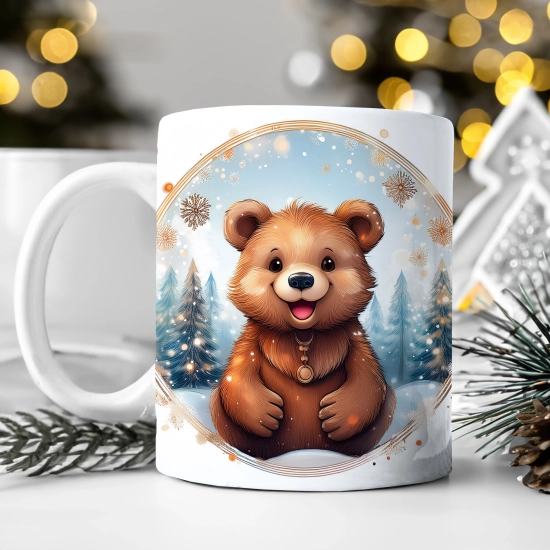 ŚWIĄTECZNY KOMPLET PODUSZKA 40x40 I KUBEK NA ŚWIĘTA MIKOŁAJ RENIFER PREZENT