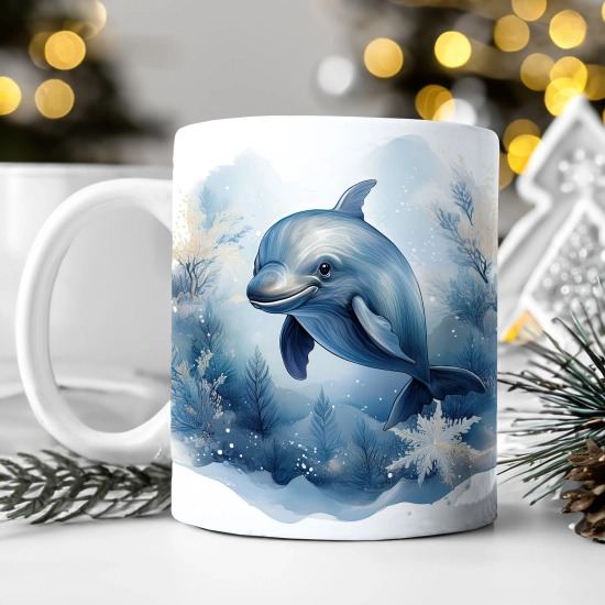 ŚWIĄTECZNY KOMPLET PODUSZKA 40x40 I KUBEK NA ŚWIĘTA MIKOŁAJ RENIFER PREZENT