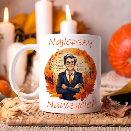 KUBEK DZIEŃ NAUCZYCIELA WYCHOWAWCY PREZENT NAUCZYCIEL NAUCZYCIELKA MATEMATYKI BIOLOGII POLSKIEGO CHEMII