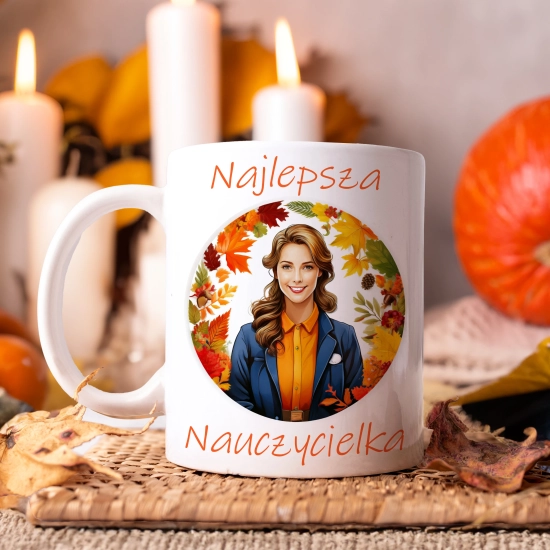 KUBEK DZIEŃ NAUCZYCIELA WYCHOWAWCY PREZENT NAUCZYCIEL NAUCZYCIELKA MATEMATYKI BIOLOGII POLSKIEGO CHEMII