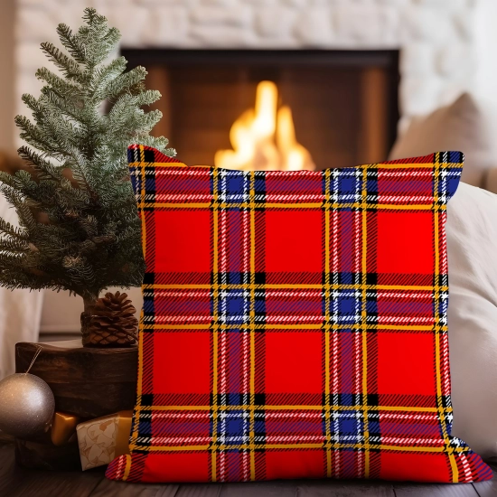 LUKSUSOWA ŚWIĄTECZNA POSZEWKA DEKORACYJNA 45x45 JASIEK 100% BAWEŁNA PREMIUM