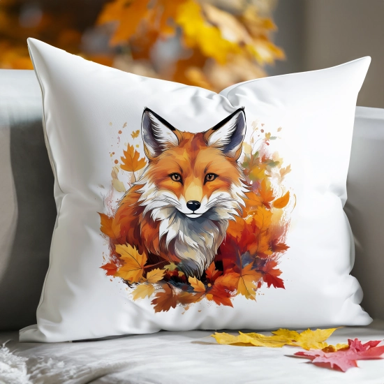 POSZEWKA DEKORACYJNA 50x60 JASIEK OZDOBNA JESIENNA LIS