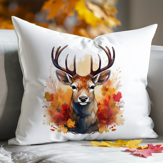 POSZEWKA DEKORACYJNA 50x60 JASIEK OZDOBNA JESIENNA SARNA JELEŃ