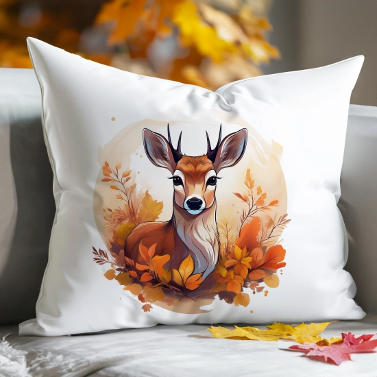 POSZEWKA DEKORACYJNA 40x60 JASIEK OZDOBNA JESIENNA SARNA JELEŃ