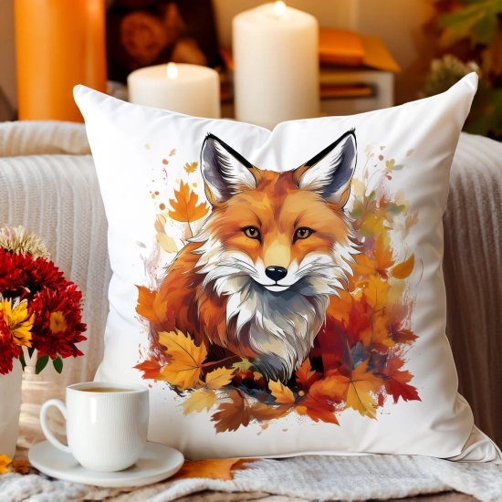 Jesienna poszewka welur 45x45 cm velvet J&W