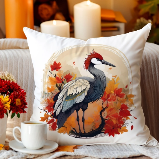 Jesienna poszewka welur 45x45 cm velvet J&W