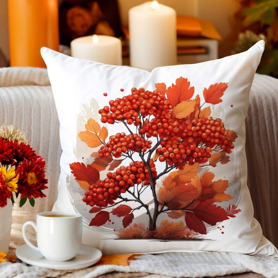 Jesienna poszewka welur 45x45 cm velvet J&W